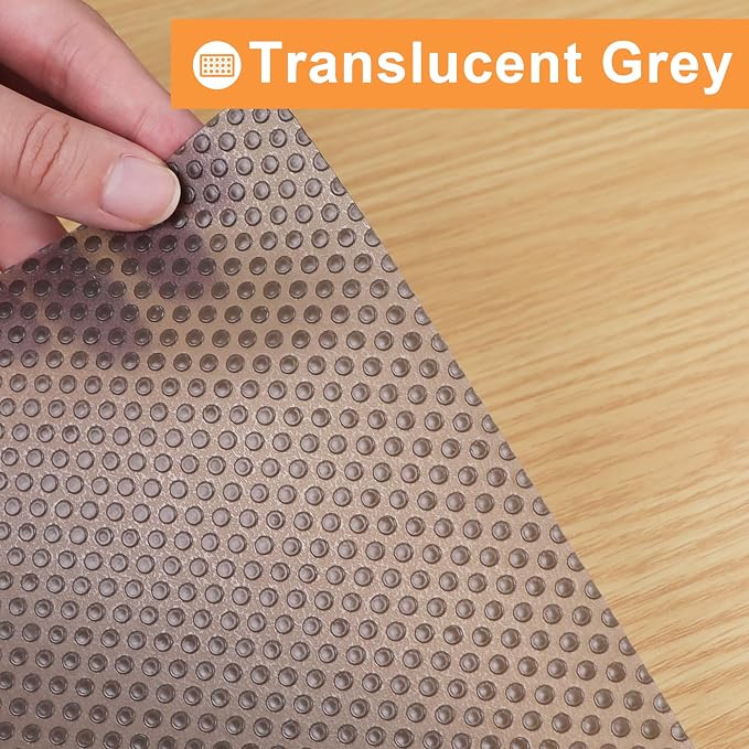 FLPMIX Kitchen Cabinet Liner Clear: Translucent Grey Easy to Cut Drawer Mat 12" - Image 7
