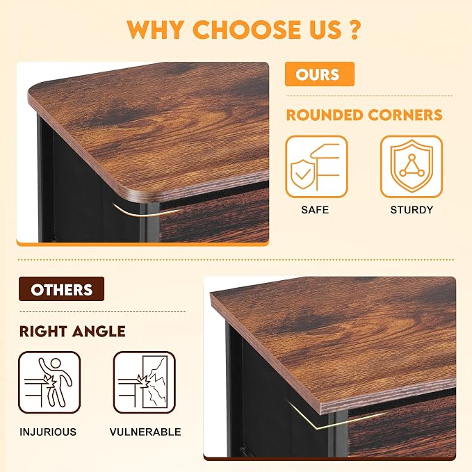 Curved Profile Dresser for Bedroom, Chest of Drawers, 10 Storage Drawers - Image 4