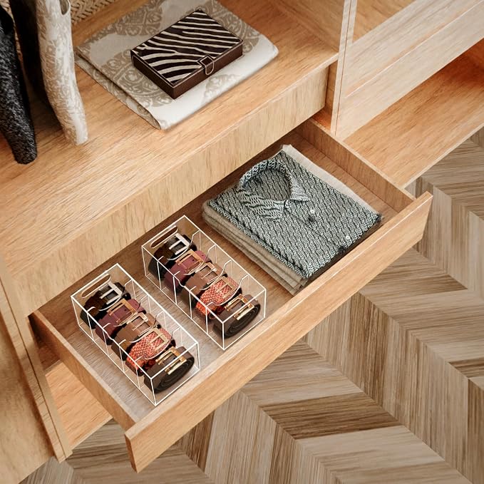 Acrylic Belt Organizer Holder for Closet - Image 3