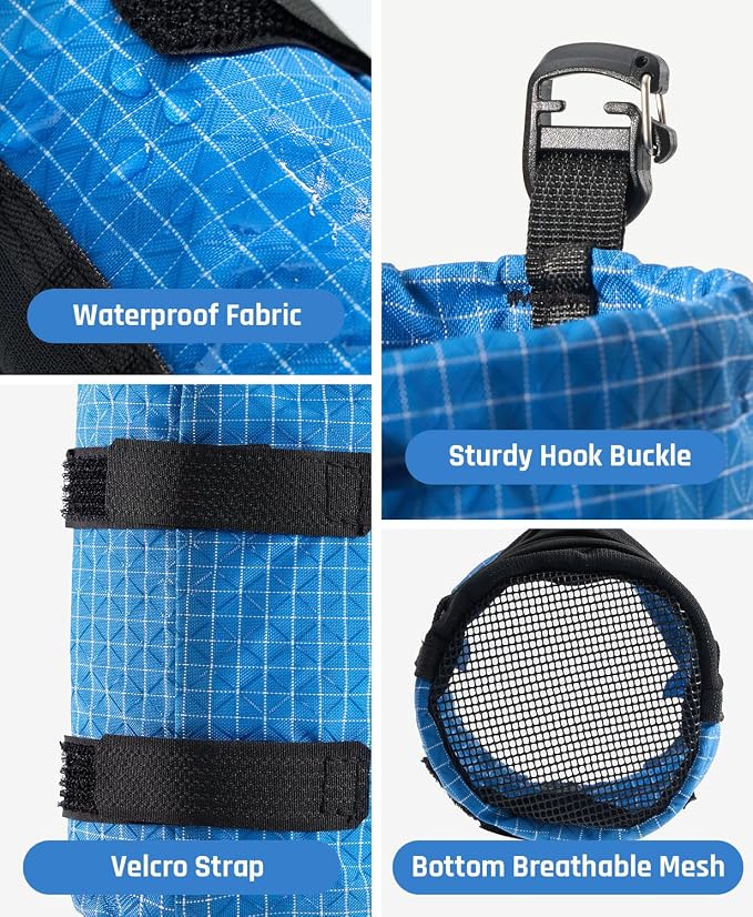 Large Water Bottle Holder Pouch Bag, Backpack Water Bottle Holder Mesh Bag - Image 5