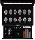 ROTHWELL 12-Slot Piano Black Watch Box by RothwellSanFrancisco