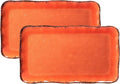 LEHAHA Melamine Serving Tray/Platters Set of 2, 17.5" x 10", 2-Piece Large by LEHAHA