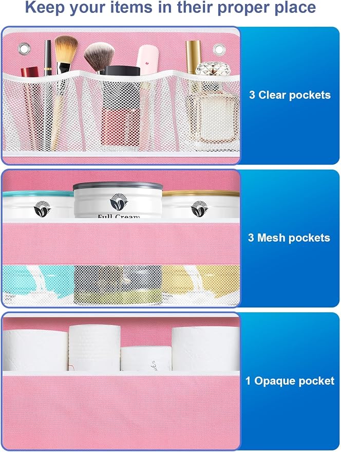 2 Pack Over The Door Organizer, Hanging Storage Organization - Image 4