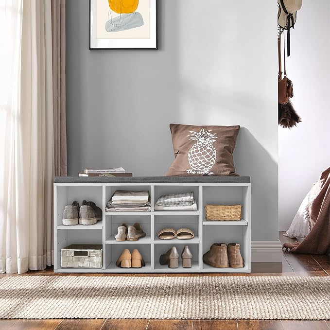 PayLessHere Shoe Bench Storage Bench Entryway Bench Shoe Storage Organizer - Image 2