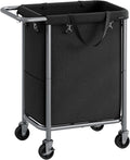 SONGMICS Laundry Basket with Wheels, Rolling Laundry Hamper, 23.8 Gallons by SONGMICSbySONGMICSHOME