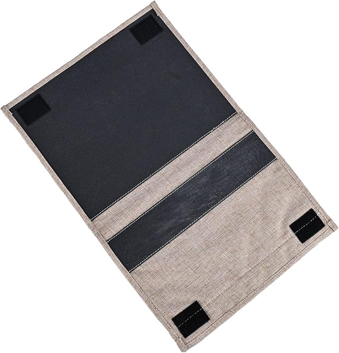 Linen 4 Pockets Bedside Caddy, Bedside Storage Organizer - Image 4