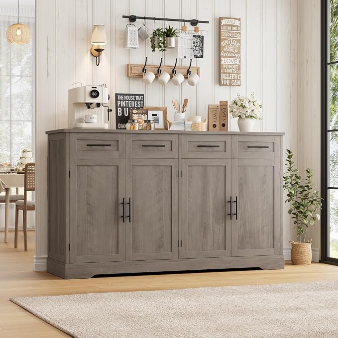 HOSTACK 60" Large Buffet Sideboard - Image 4