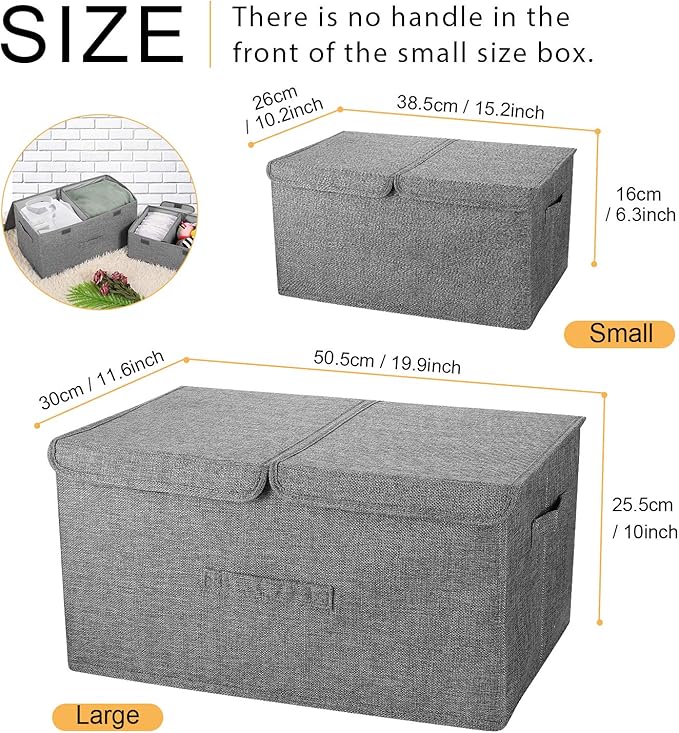 2 Pack Large Storage Boxes - Image 7