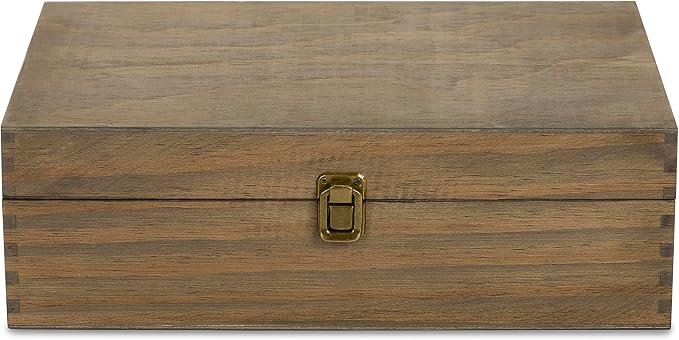 makerflo XL Dark Walnut Wood Memory Box - Image 2
