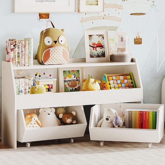 Toy Storage Organizer for Kids, Toy Storage Cabinet by Fulhope