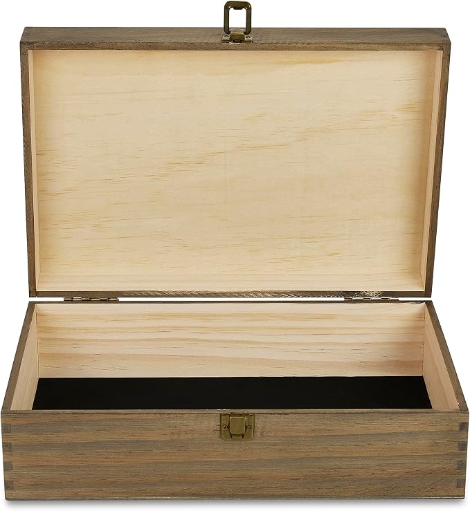 makerflo XL Dark Walnut Wood Memory Box - Image 3