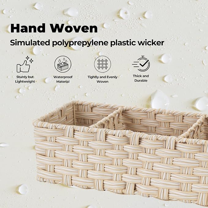 GRANNY SAYS Bathroom Baskets for Organizing, Wicker Basket for Storage - Image 4