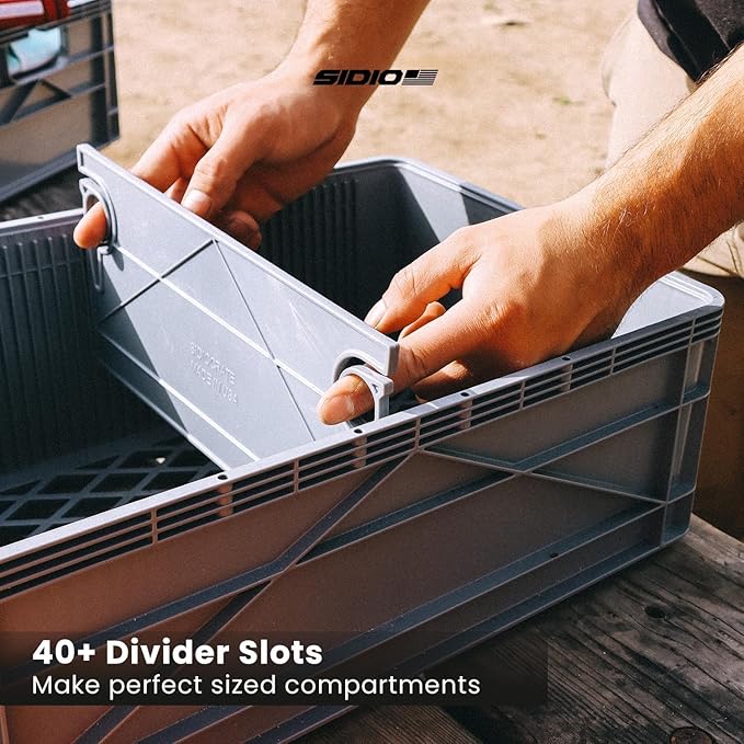 SIDIO Weather Resistant Stackable Storage Bins - Image 4