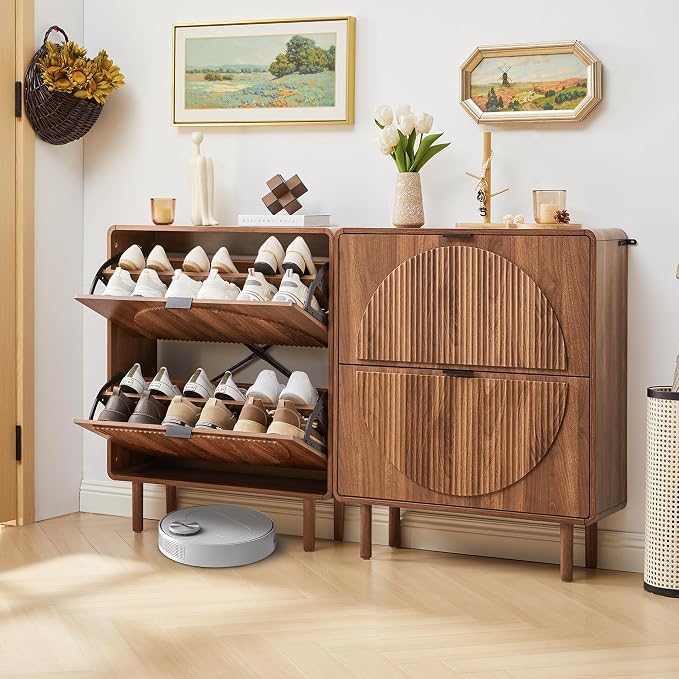 Turtle&Myrtle Modern Shoe Storage Cabinet - Image 4