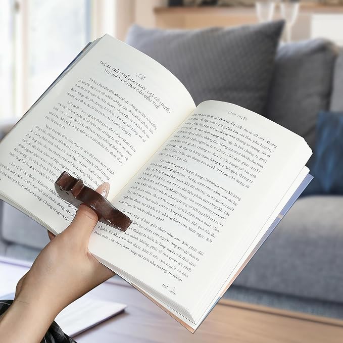 Cat Book Page Holder, Smooth Finish Walnut Wood Book Holder - Image 9