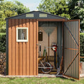 6x4 Ft Outdoor Metal Shed, Storage Garden Shed by Florise