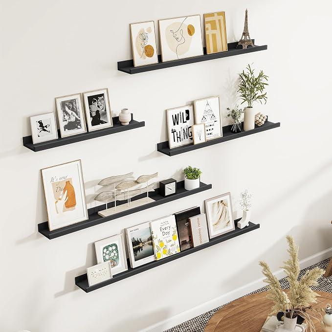 Fun Memories Picture Ledge Shelf, 40 Inch Picture Shelves - Image 2