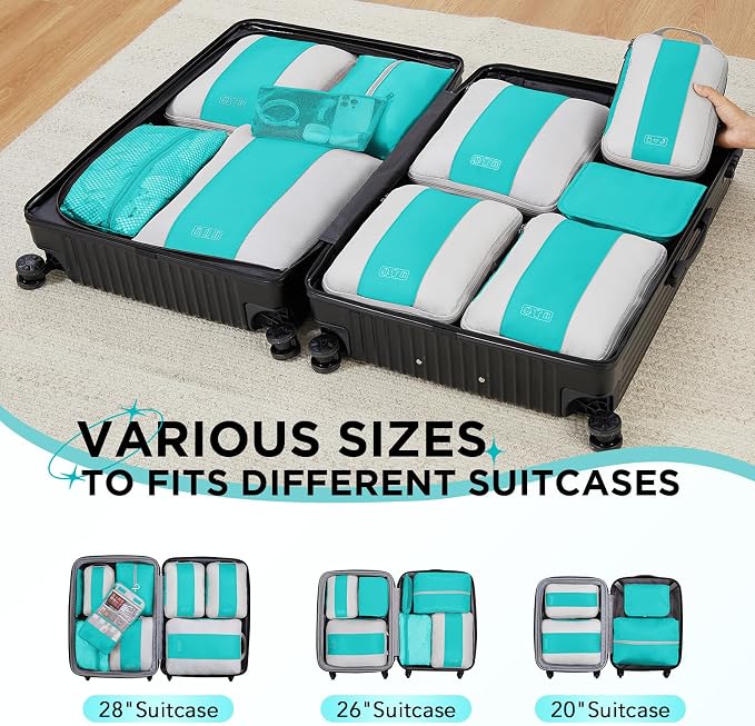 10 Set Compression Packing Cubes - Image 7