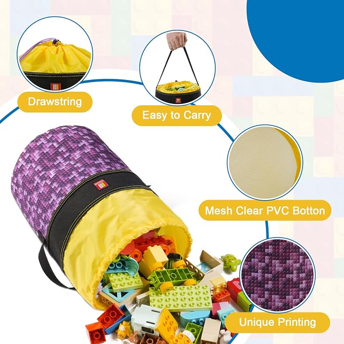Toy Storage Organizer Basket Bag - Image 4