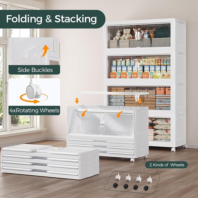 360QT Extra Large Stackable Storage Bins - Image 4