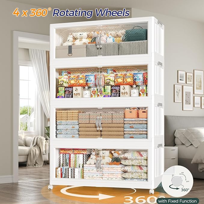 600QT Extra Large Stackable Storage Bins - Image 6