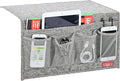 Linen 6 Pockets Bedside Caddy, Bedside Storage Organizer by ZAFIT
