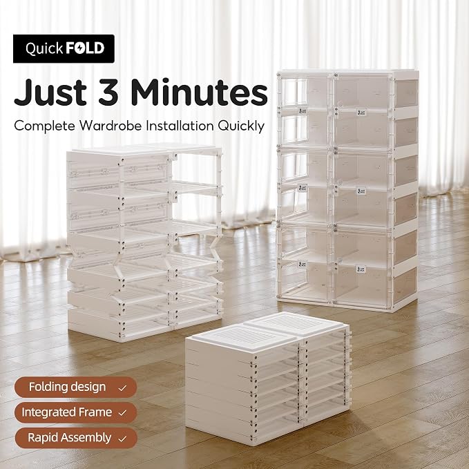 ANTBOX Foldable Shoe Rack, Shoe Organizers - Image 3