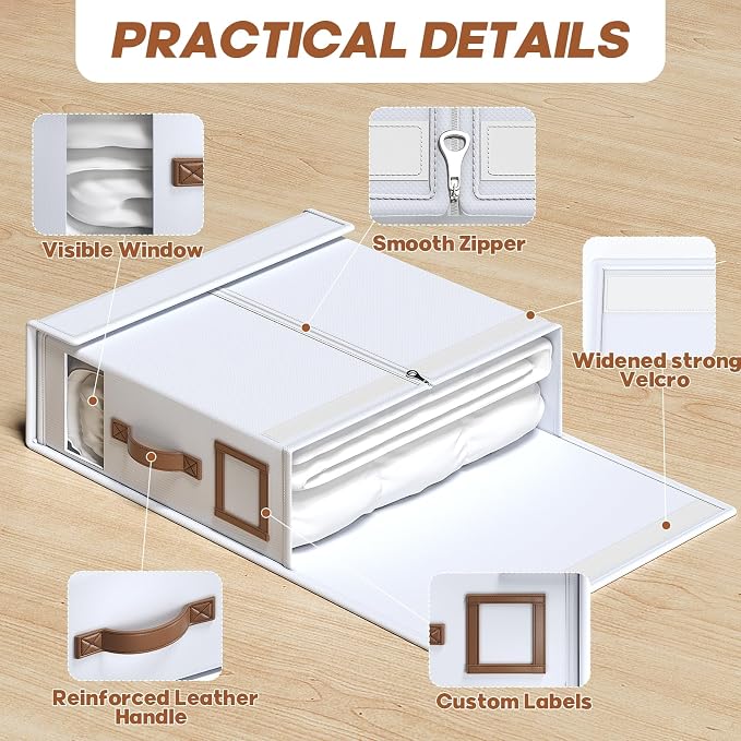 BigPonpPon 8 Pack Bed Sheet Organizers And Storage - Image 4