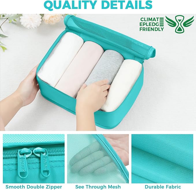 BAGAIL 9 Set Packing Cubes Luggage Packing Organizers - Image 6