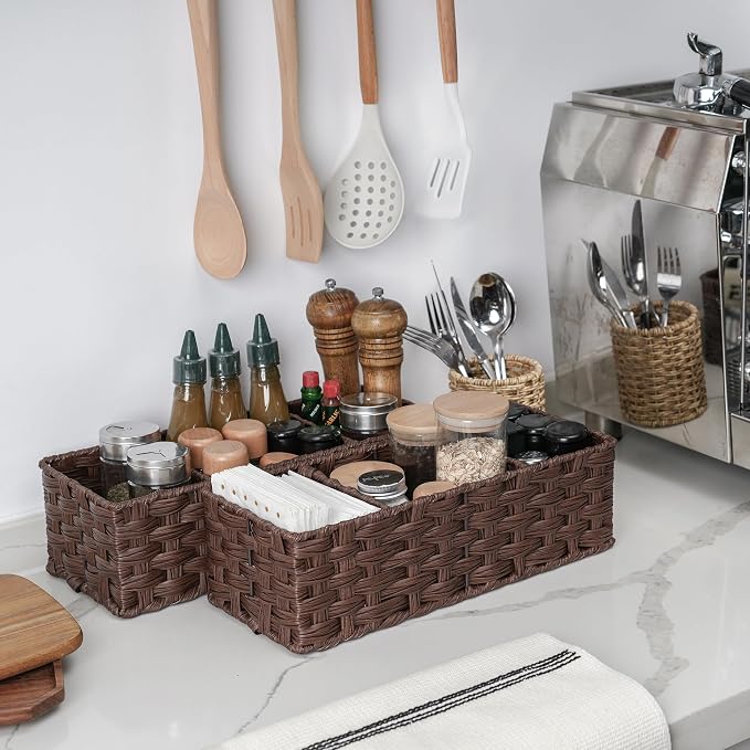 GRANNY SAYS Bathroom Baskets for Organizing, Wicker Baskets for Shelves - Image 4