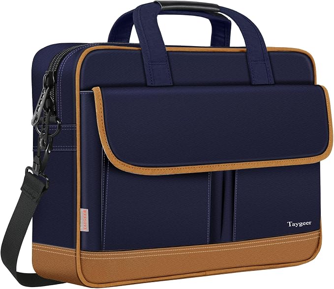 Taygeer Briefcases for Men, Water Resistant Laptop Bag 15.6 Inch for Business by Taygeer