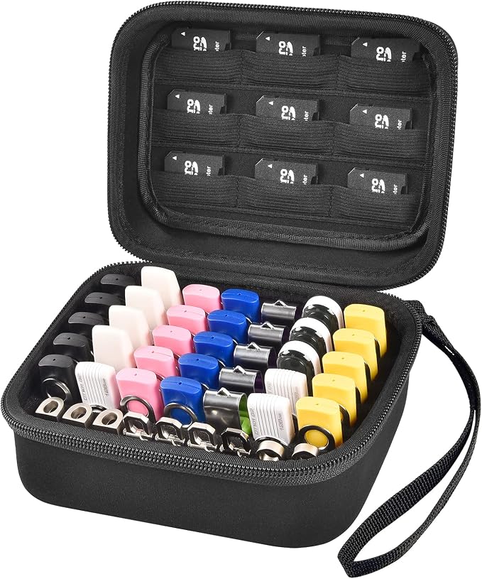Comecase USB Flash Drive Case, Thumb Drive, Memory Card SD SDXC SDHC Card by COMECASE