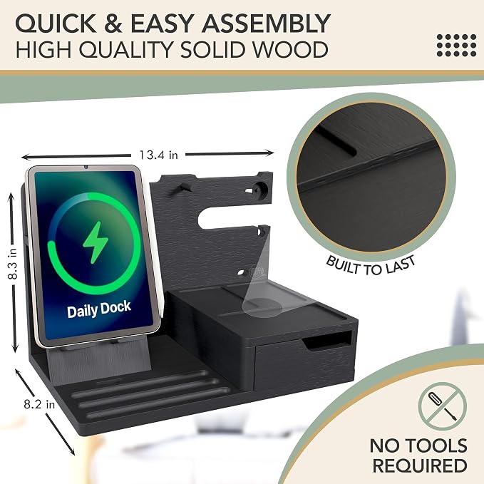 Nightstand Organizer- Bedside Docking Station - Image 7