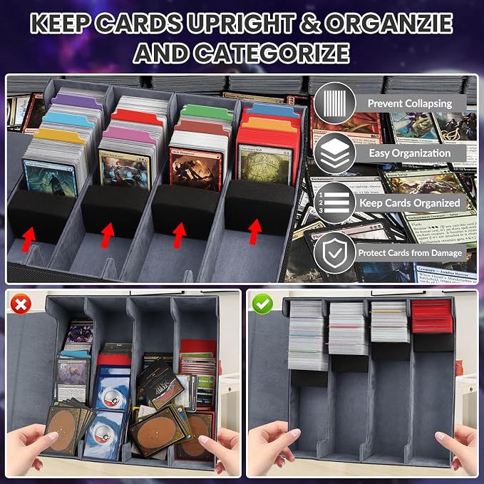 AOBOPLE Trading Card Storage Box, 3200+ Card Box Storage - Image 6