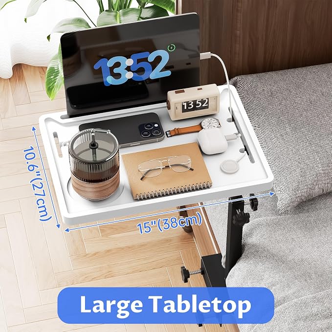 NiHome Height-Adjustable Bedside Shelf - Image 2