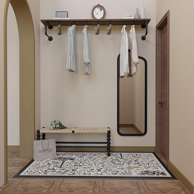 Clothes Rack 60in, Wall Mounted Garment Racks - Image 5
