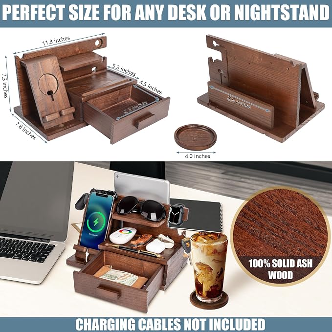 Wood Phone Docking Station - Image 5