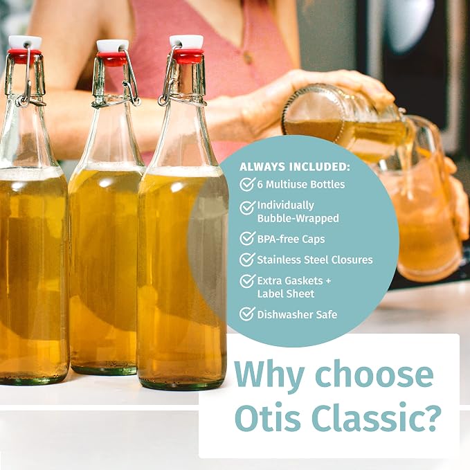 Otis Classic Swing Top Glass Bottles - Image 6
