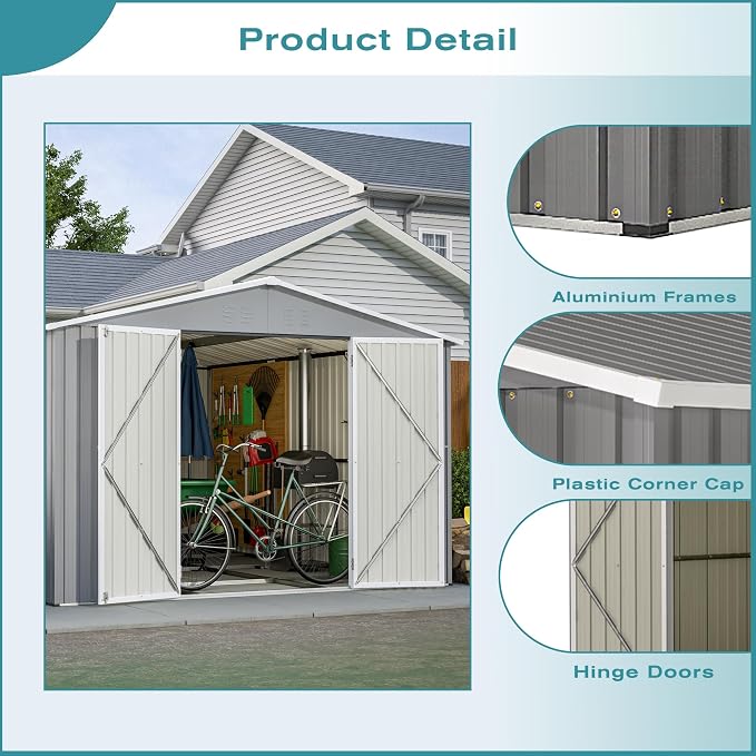 10x12 FT Outdoor Storage Shed - Image 6