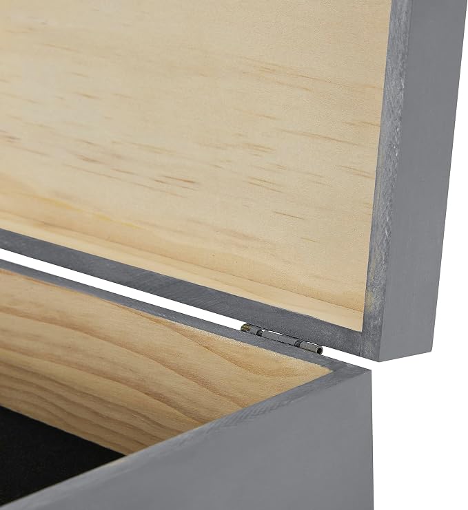 makerflo Medium Grey Pine Wood Memory Box - Image 8
