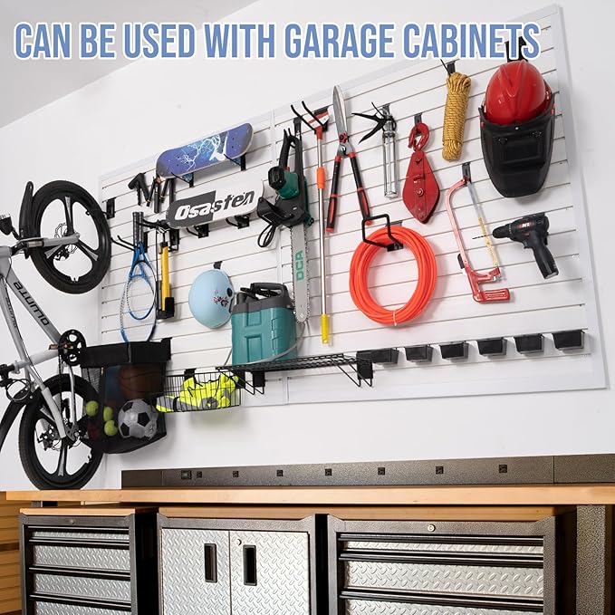 Slatwall Panels 4'x 4' Garage Slat Wall Storage Systems, Slat Wall Paneling - Image 7