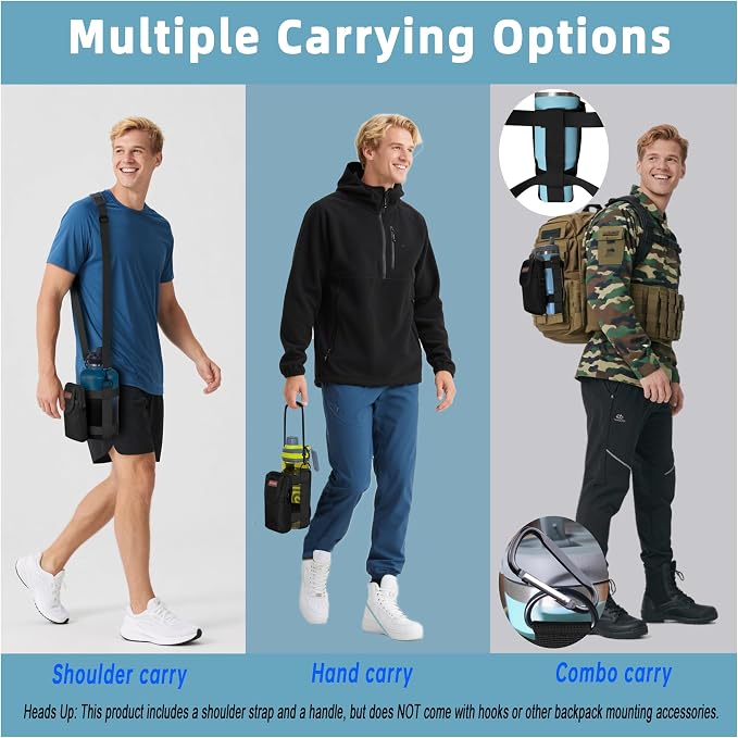 Water Bottle Holder with Strap - Image 4