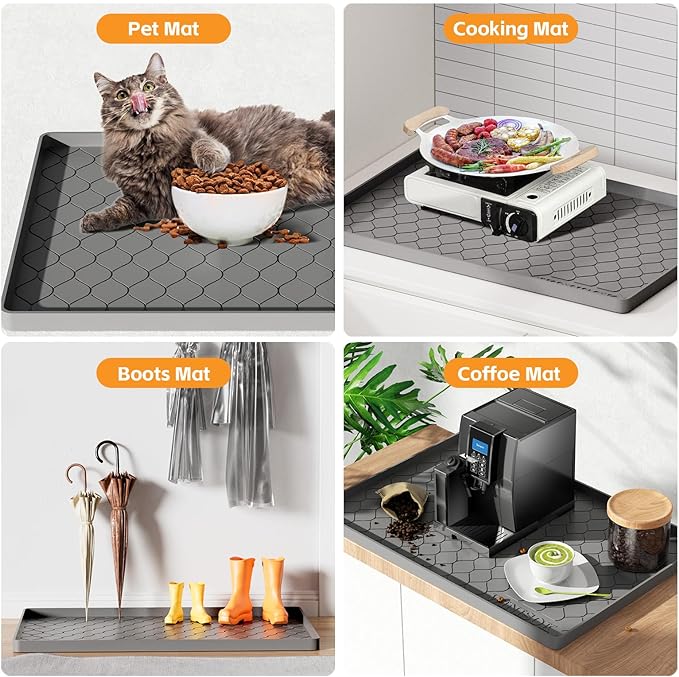 Silicone Under Sink Mat 25" x 22", kitchen Essentials and Gadgets, Shelf liner - Image 5