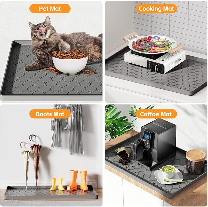 Silicone Under Sink Mat 37" x 22", kitchen Essentials and Gadgets, Shelf liner - Image 5