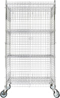 24"x36"x70" Metal Wire Chrome Security Heavy Duty Commercial NSF Certified by Krollen+Industrial