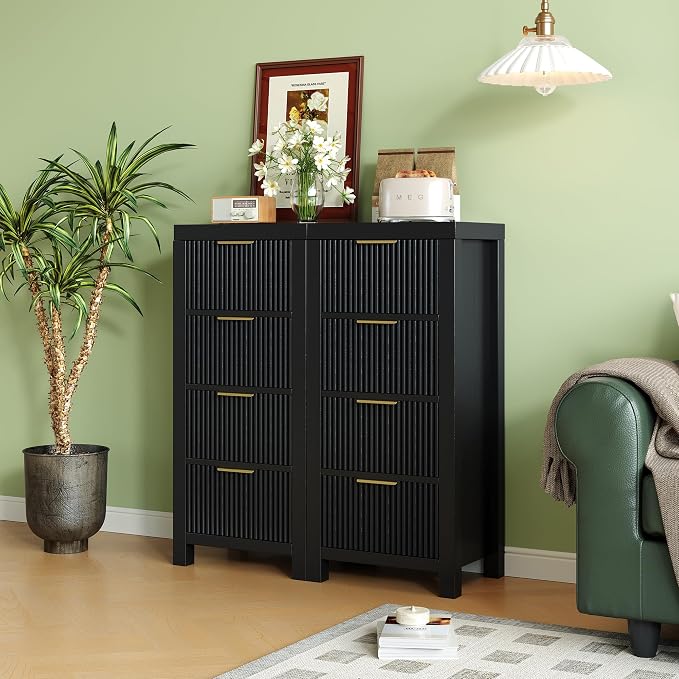 Tall Mid-Century Dresser with 4 Large Drawers, or Office - Image 8