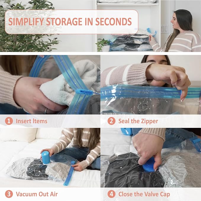 16 Pack Travel Vacuum Storage Bags - Image 7