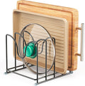 Pot Lid Organizer Rack, 1.6in Wide Cutting Board Organizer by PLUVON