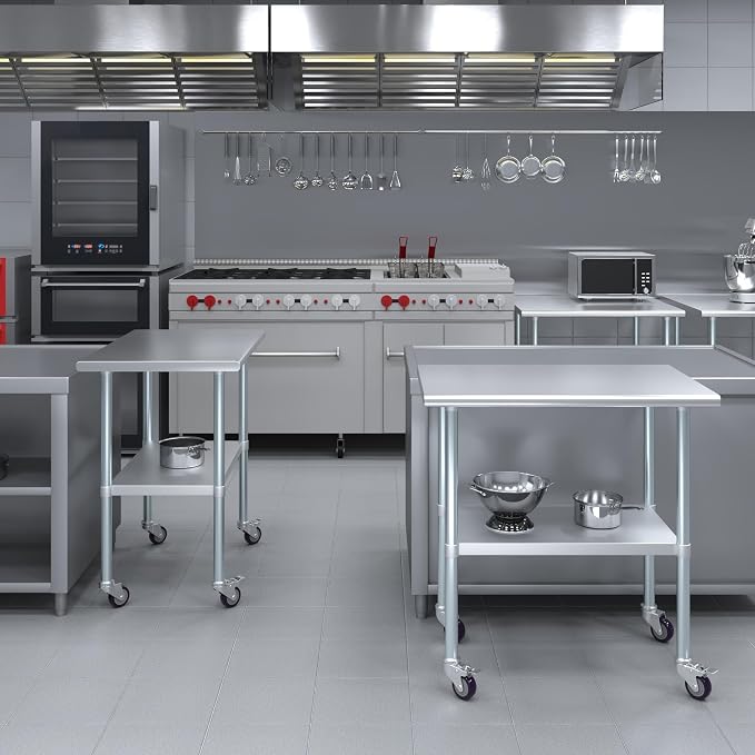 AmGood 36" Long x 24" Deep Stainless Steel Table - Image 5