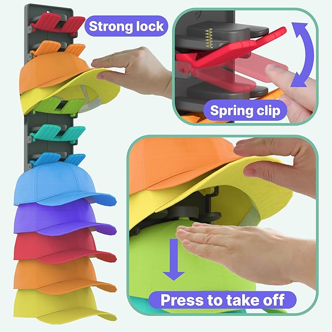 Hat Organizer for Baseball Caps 2 Packs - Image 2